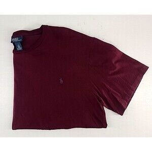 Polo Ralph Lauren Size L Tall | Basic Everyday Casual Maroon T‎ Shirt Cotton